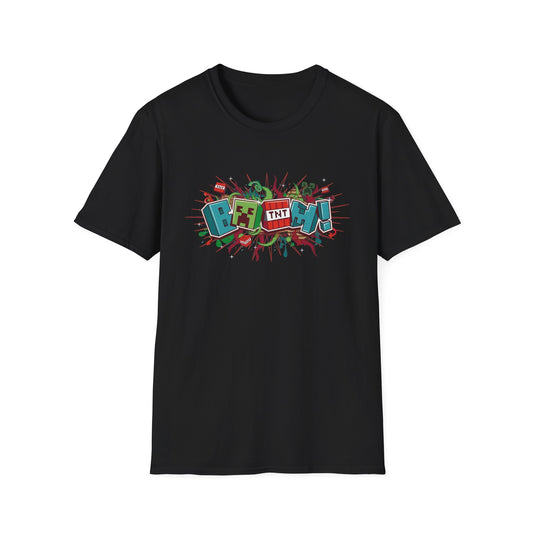 Funny Mining Gamer Pixel Boom Gaming Miner T-Shirt