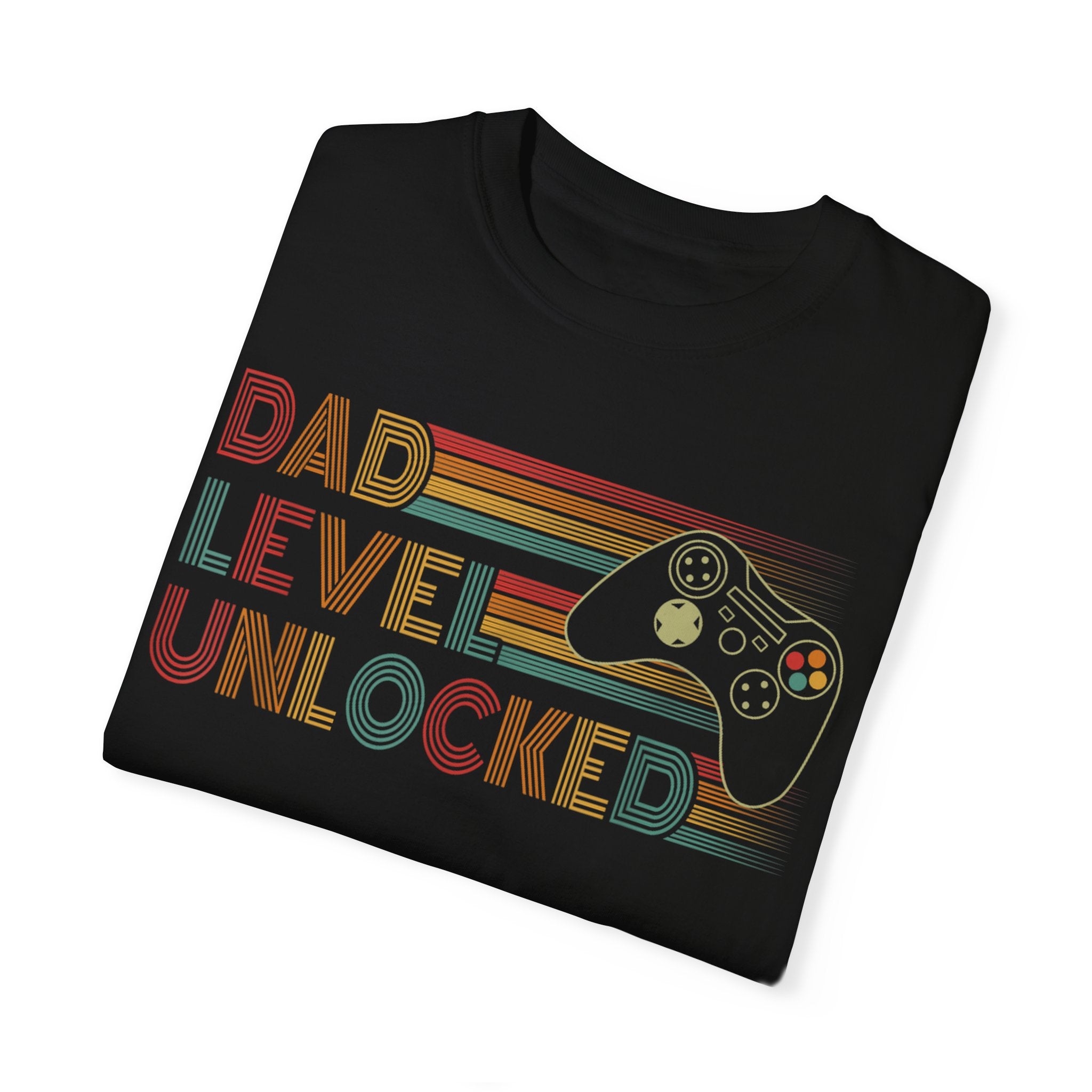 Dad Level Unlocked Retro Gaming Dad T-shirt