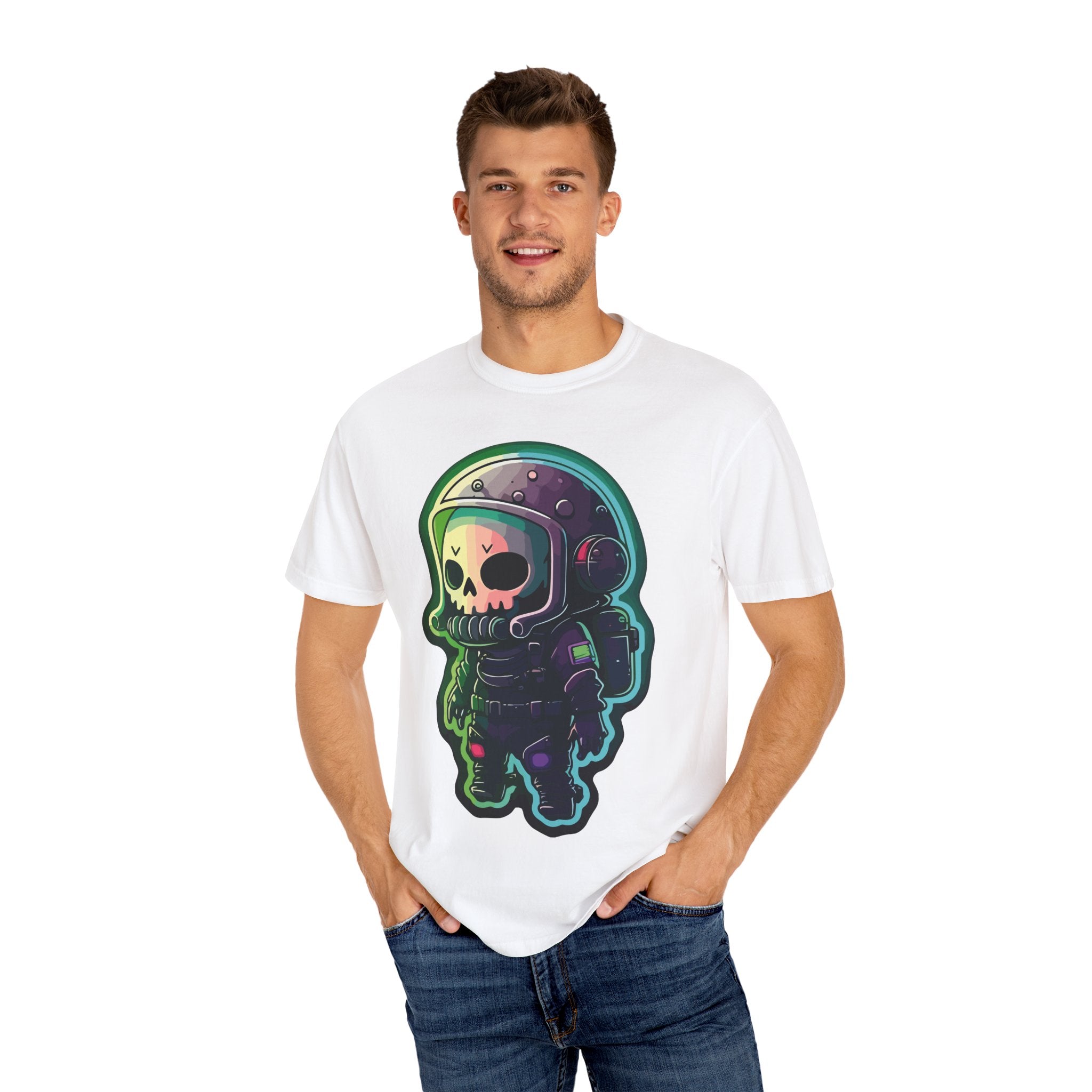 Funny Grim Reaper Astronaut Streetwear T-shirt