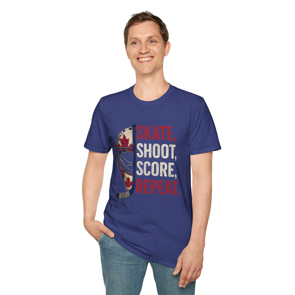 Hockey Skate Shoot Score Hockey Canada T-Shirt