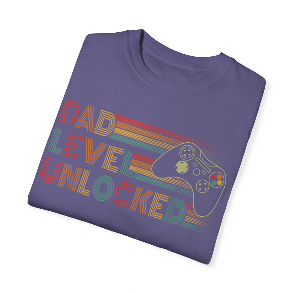 Dad Level Unlocked Retro Gaming Dad T-shirt