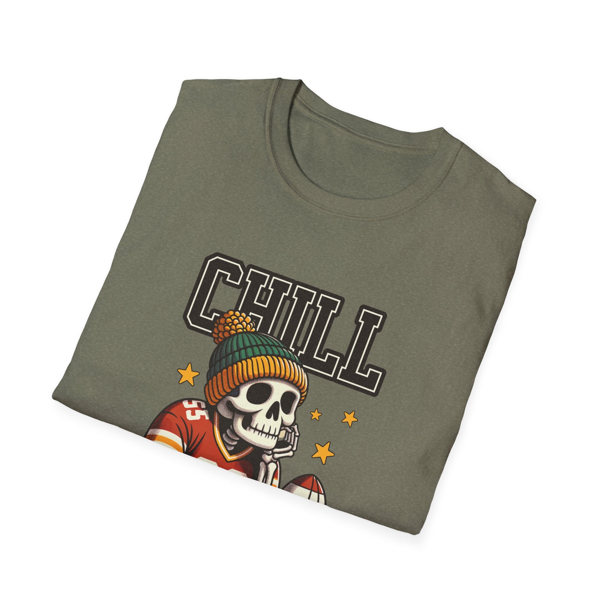 Coffee, Chill & Game Day Football Season T-Shirt