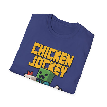 Retro Gamer Miner Chicken Jokey Funny Gaming T-Shirt