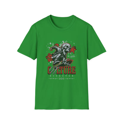 Culture is a Disaster Streetwear Funny Skull T-Shirt