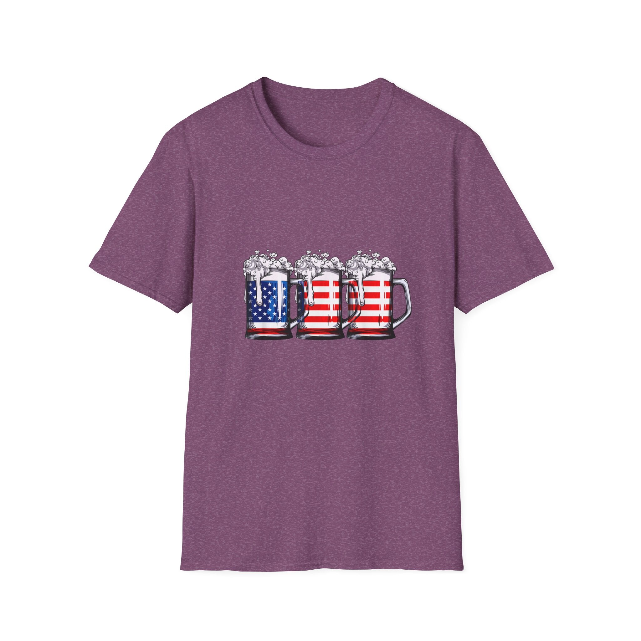 4th of July Beer Drinking USA Mug T-Shirt