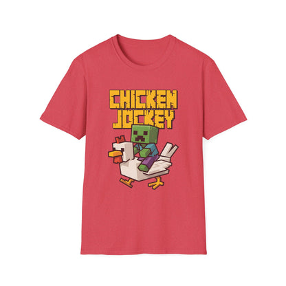 Retro Gamer Miner Chicken Jokey Funny Gaming T-Shirt