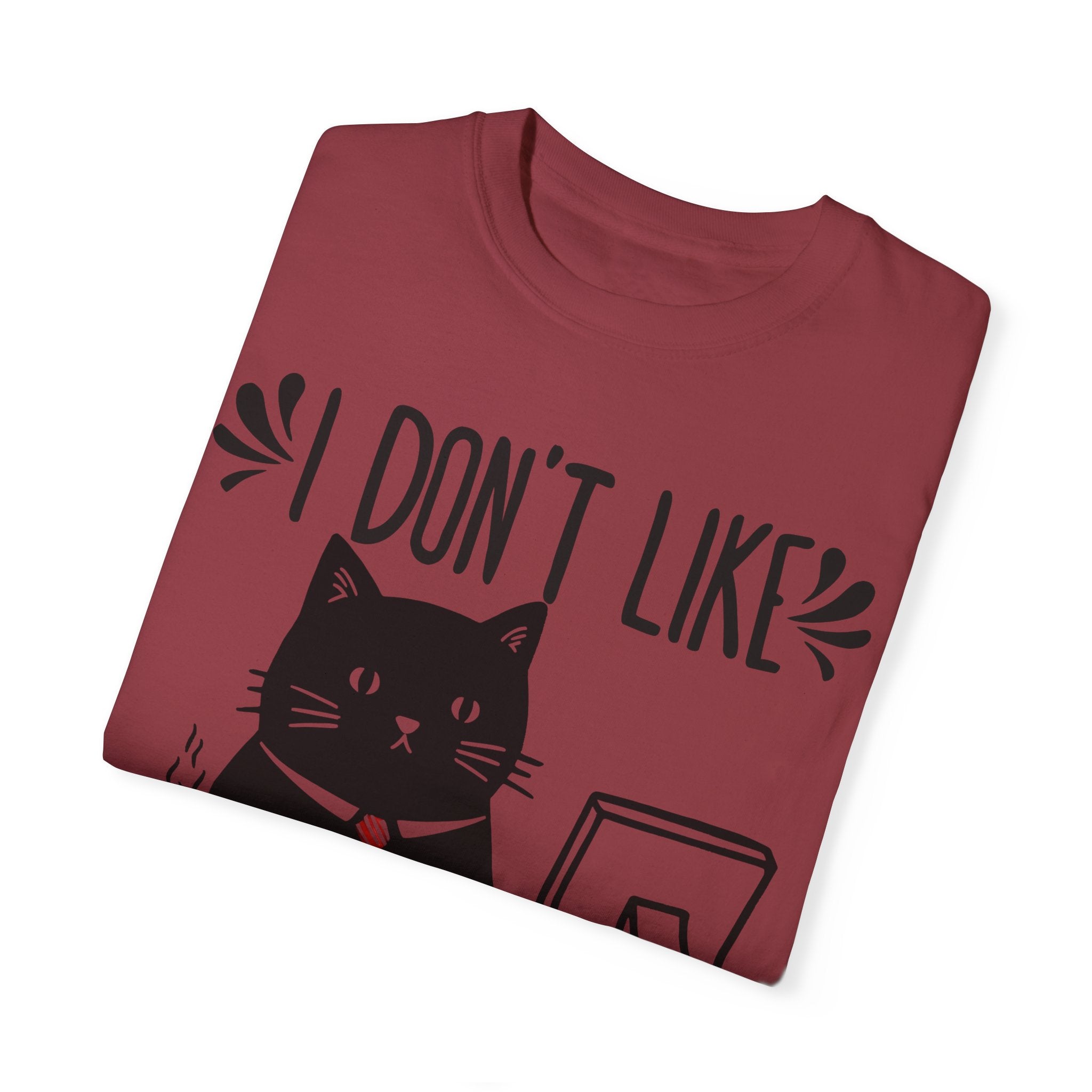 I Don’t Like Morning People... Or Mornings... Or People Funny Cat T-shirt