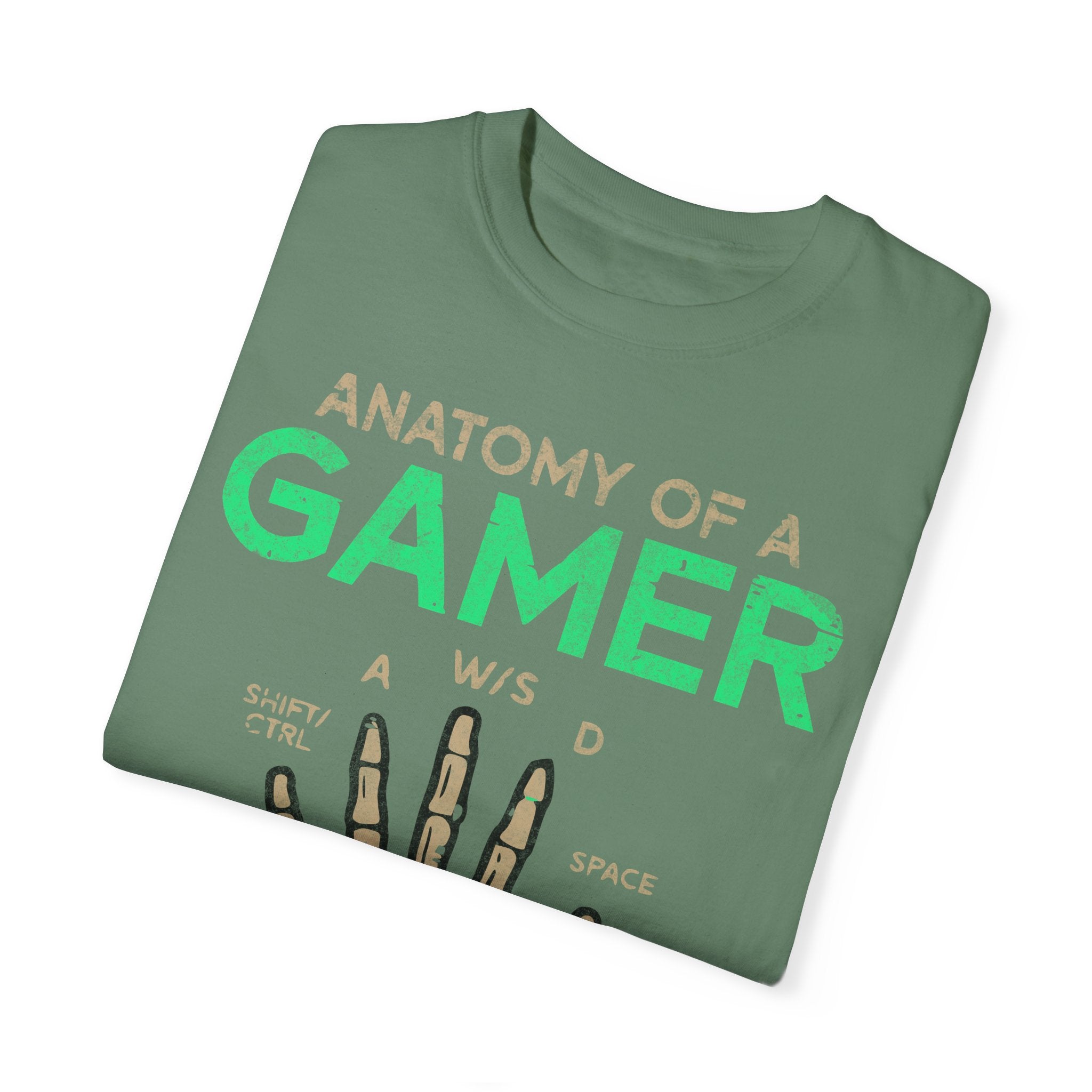Anatomy of a Gamer – Skeleton Hand with Keyboard Gaming T-shirt