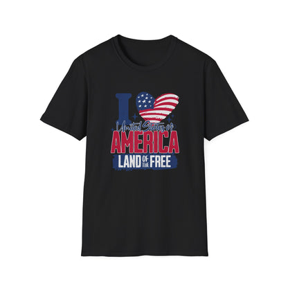 I Love United States of America 4th of July T-Shirt