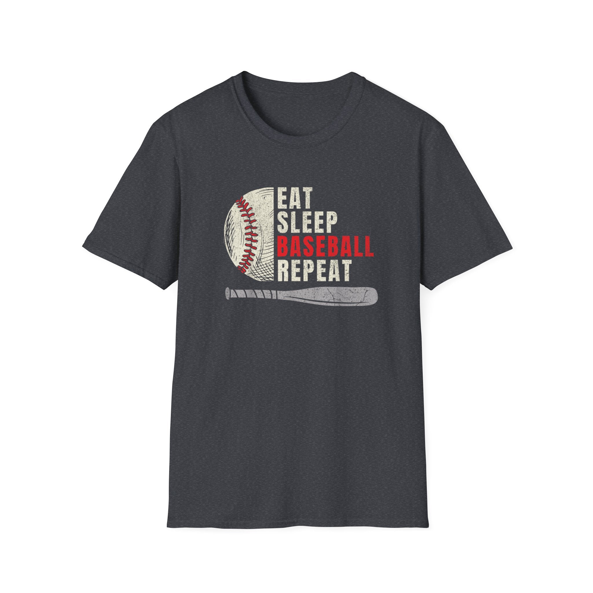 Eat Sleep Baseball Repeat – Funny Baseball T-Shirt