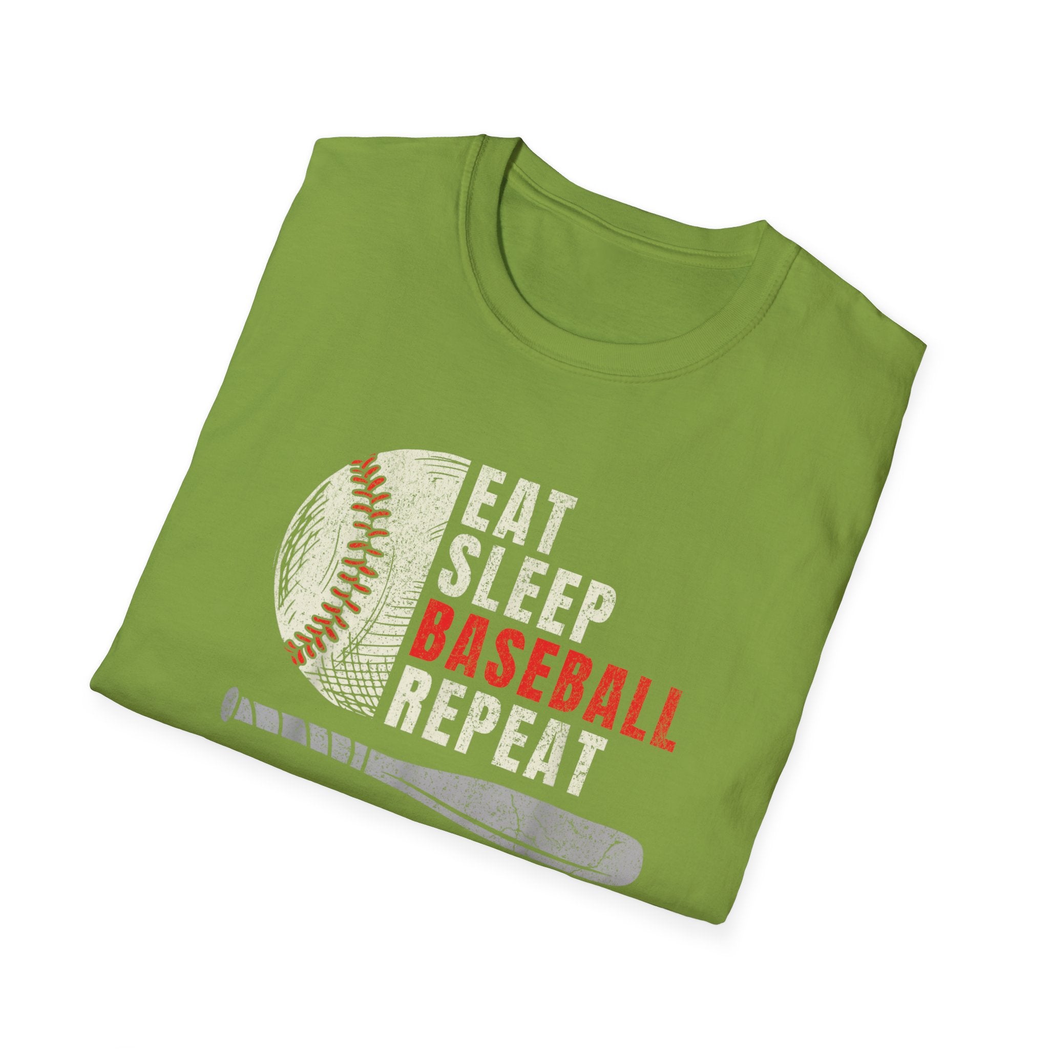 Eat Sleep Baseball Repeat – Funny Baseball T-Shirt