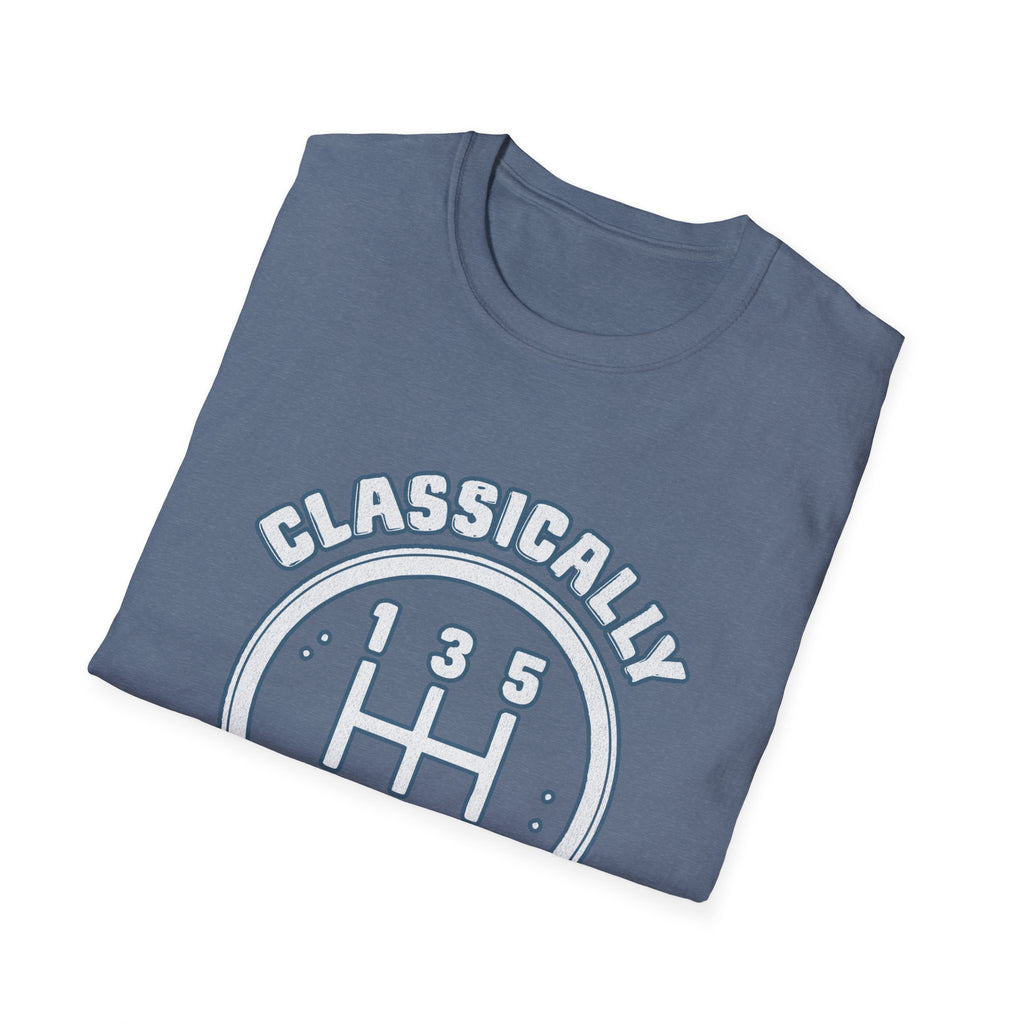 Classically Trained Stick Shift Hot Rod Gearhead Vintage Car T-Shirt