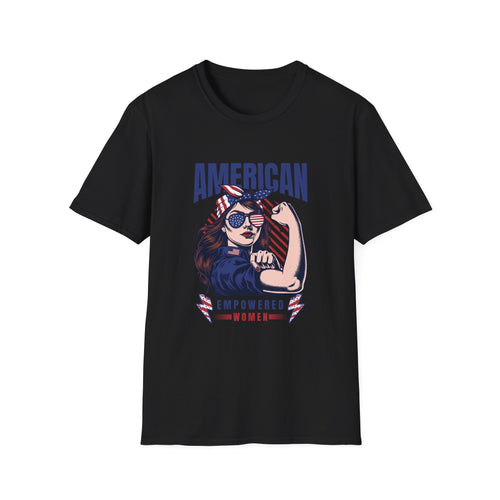 American Empowered Woman 4th of July Gifts Women's T-shirt
