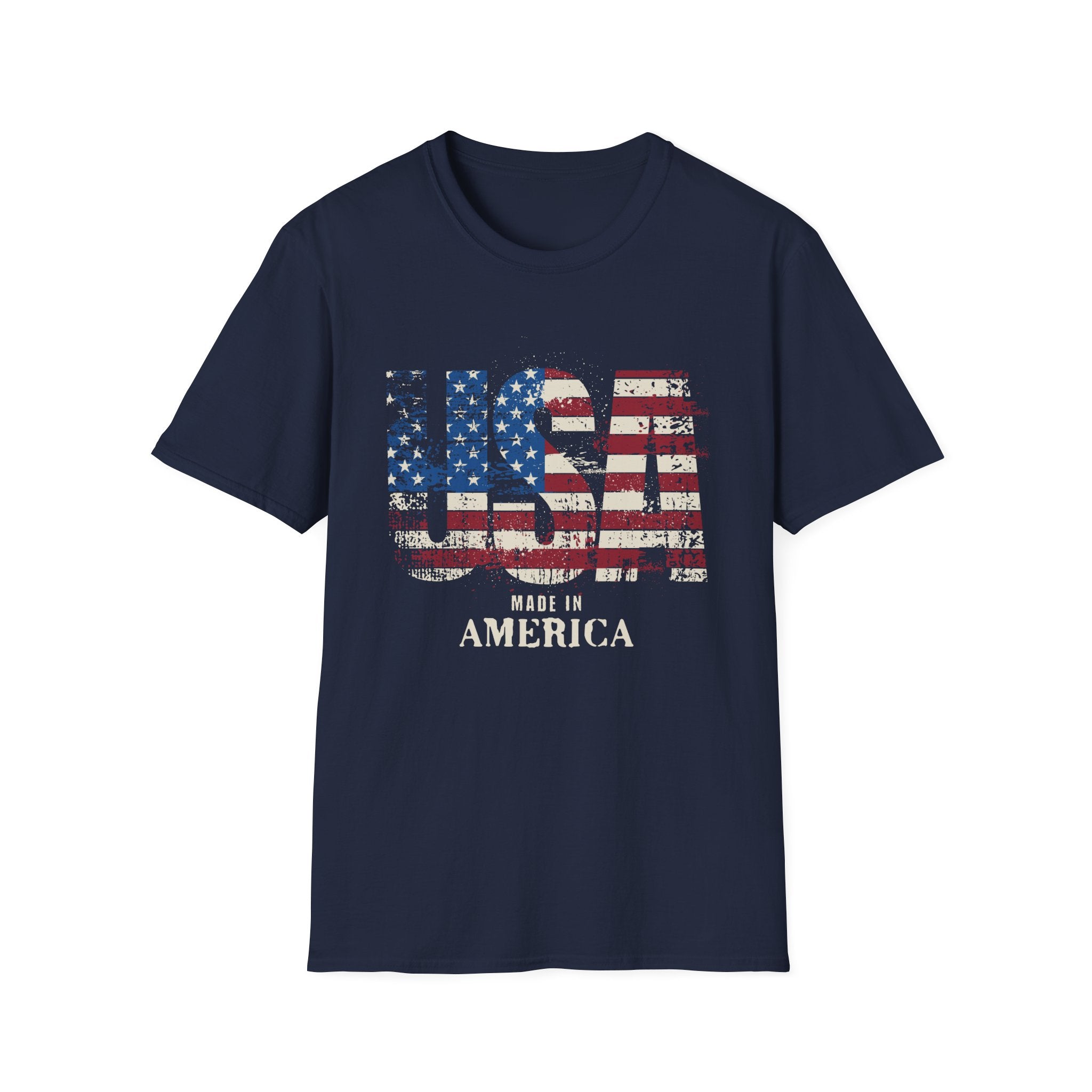 USA Pride US Flag Made in America 4th of July T-shirt
