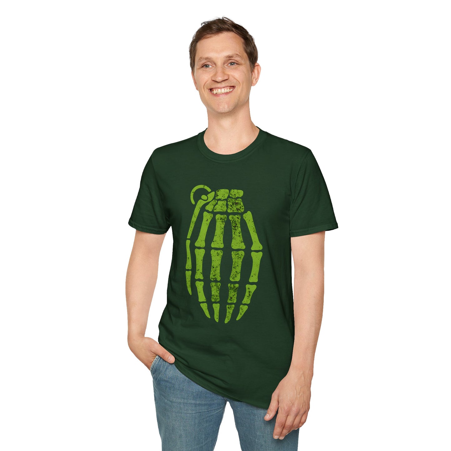 Pop Culture Radioactive Grenade Pinkman Skeleton T-Shirt