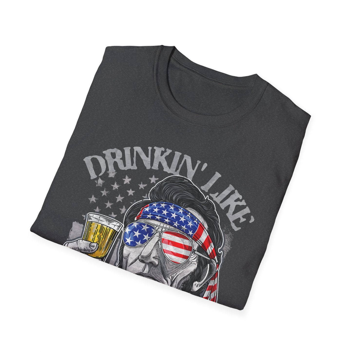 Drinkin' Like Lincoln Beer Drinking 4th of July President T-shirt