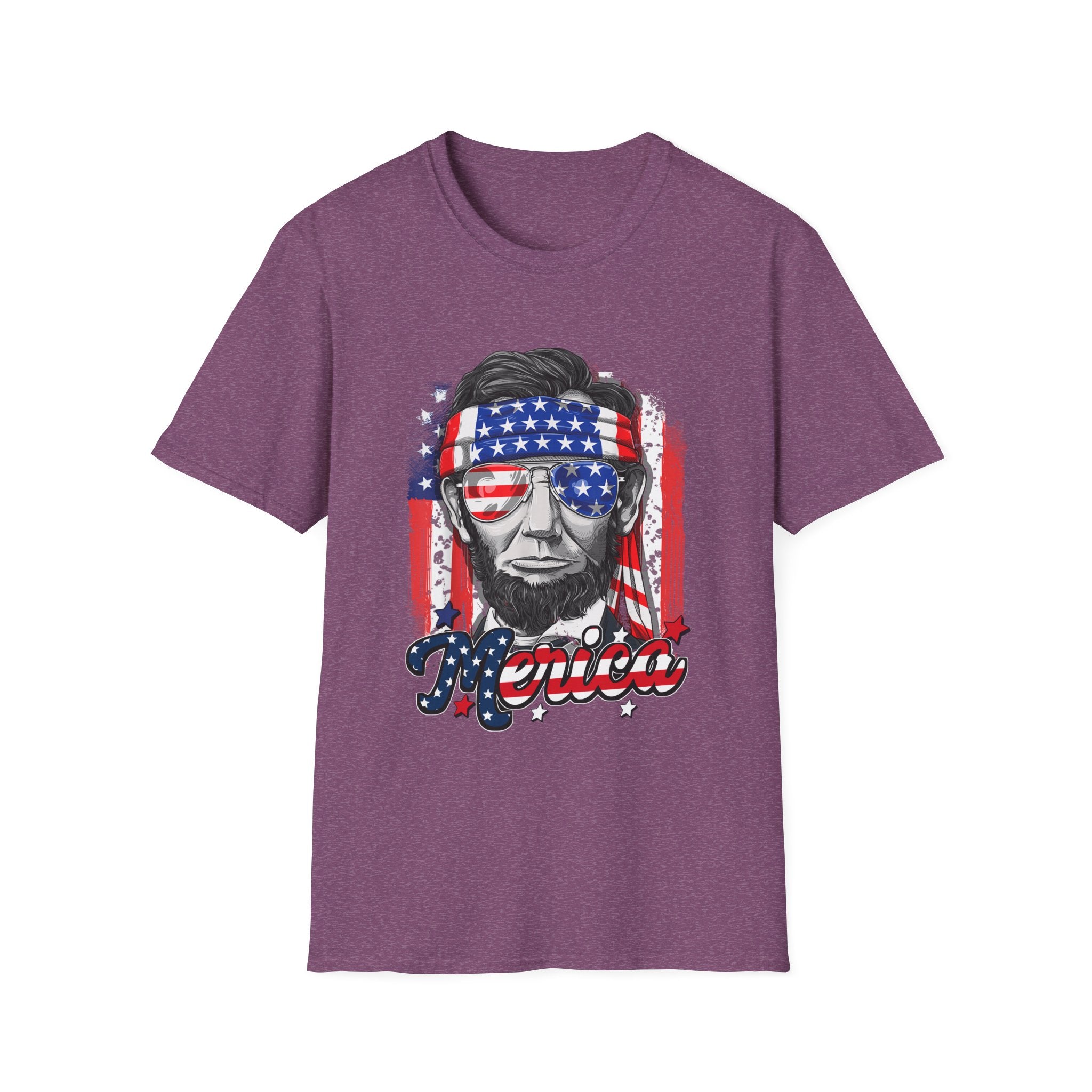 US Abe President Lincoln Merica 4th of July T-Shirt