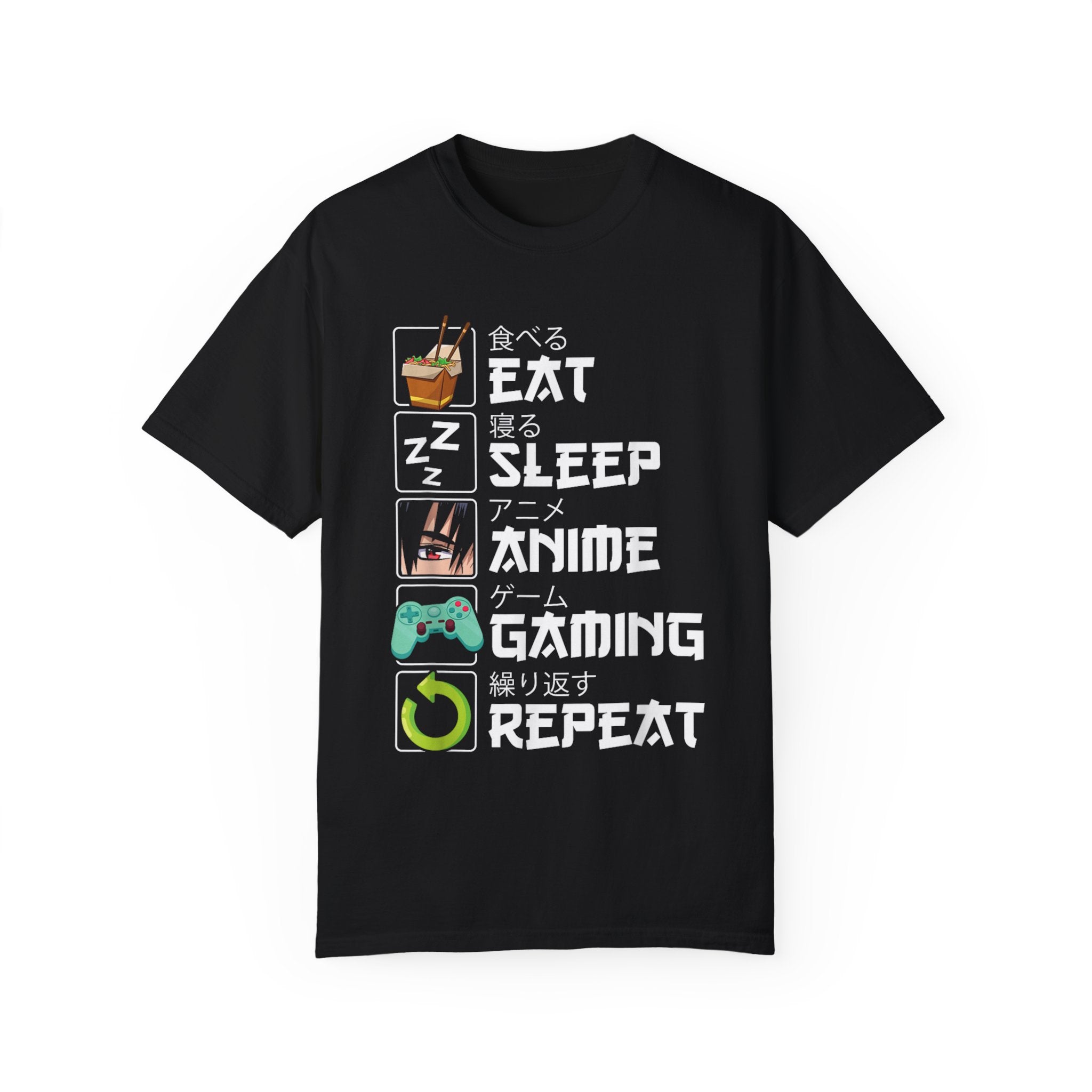 Eat Sleep Anime Gaming Repeat Anime Gaming T-shirt