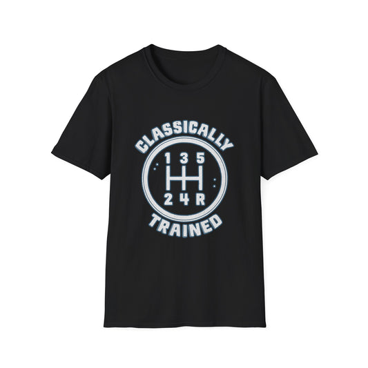 Classically Trained Stick Shift Hot Rod Gearhead Vintage Car T-Shirt
