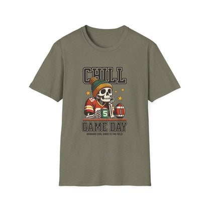 Coffee, Chill & Game Day Football Season T-Shirt