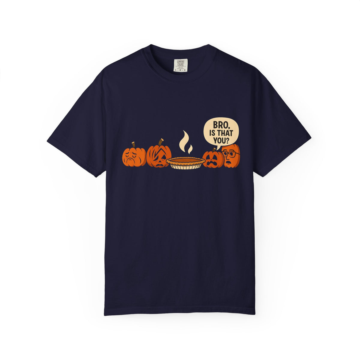 Funny pumpkin pie shirt, retro fall humor tee, sarcastic autumn gift, cute thanksgiving graphic top | Comfort Colors® T-Shirt