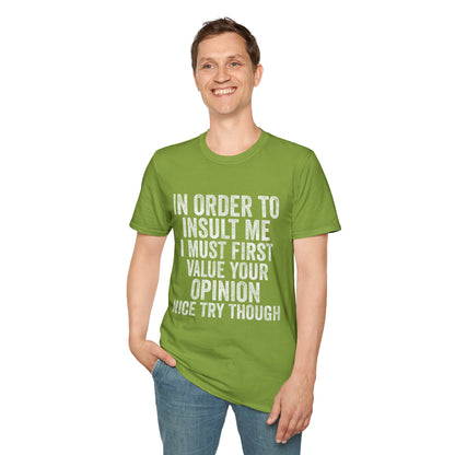 Joke Sarcastic Tee Hilarious Adult Graphic T-shirts