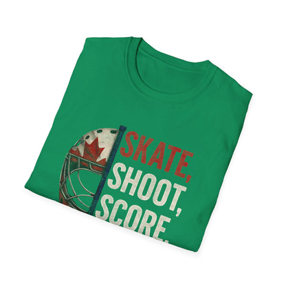 Hockey Skate Shoot Score Hockey Canada T-Shirt