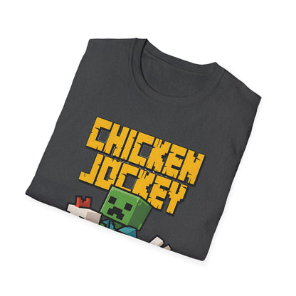 Retro Gamer Miner Chicken Jokey Funny Gaming T-Shirt