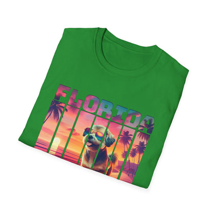 Florida Miami Beach Cool Summer Dog T-Shirt