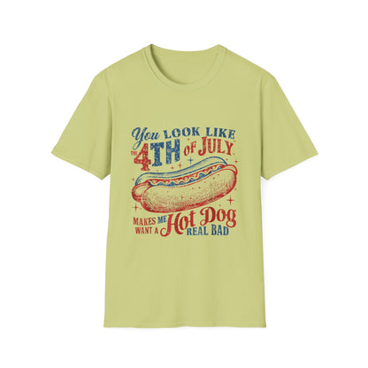 Hot Dog BBQ You Look like the 4th of July T-shirt