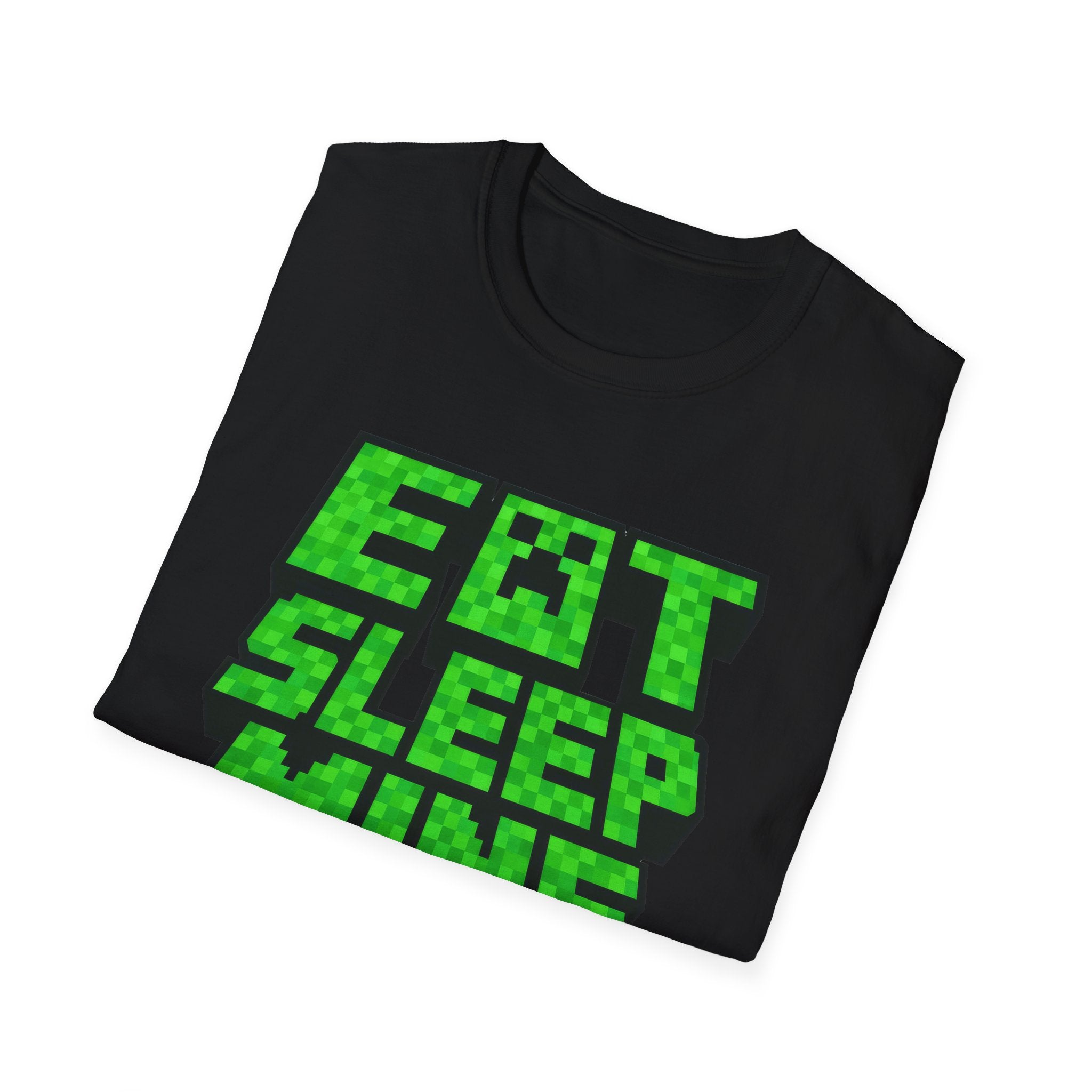 Funny Miner Gamer Eat Sleep Mine Repeat T-shirt