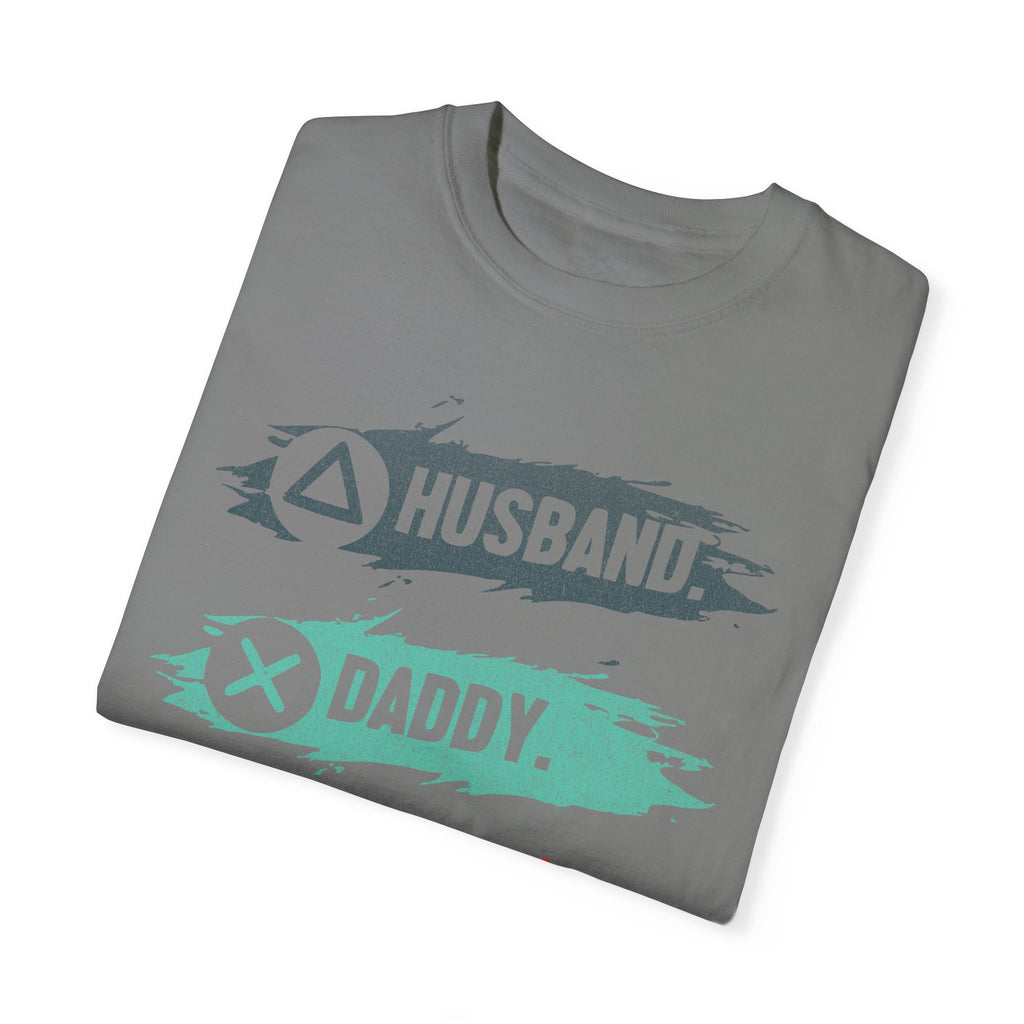 Husband Daddy Gamer Hero Funny Dad Gamer T-shirt