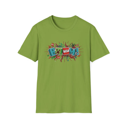 Funny Mining Gamer Pixel Boom Gaming Miner T-Shirt
