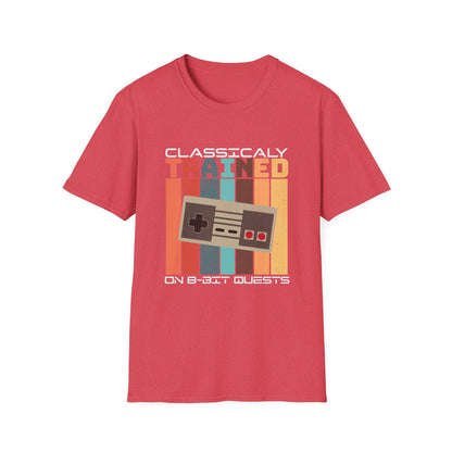 Retro Classically Trained on 8-Bit Quests Gamer T-Shirt