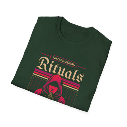 Vintage Gaming Rituals Retro Old School Gamer T-Shirt