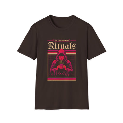 Vintage Gaming Rituals Retro Old School Gamer T-Shirt