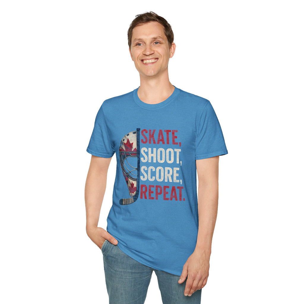 Hockey Skate Shoot Score Hockey Canada T-Shirt