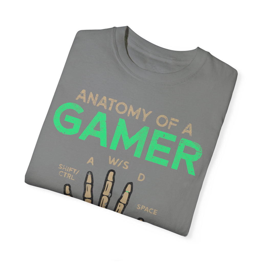 Anatomy of a Gamer – Skeleton Hand with Keyboard Gaming T-shirt