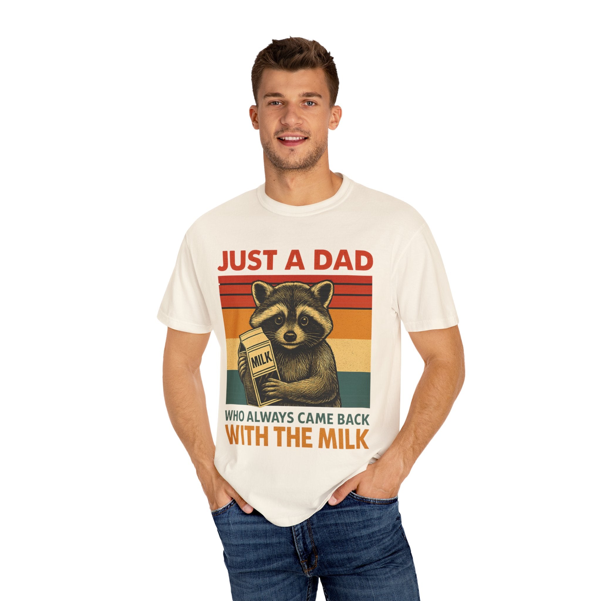Just a Dad Who Always Came Back with the Milk – Father’s Day T-shirt