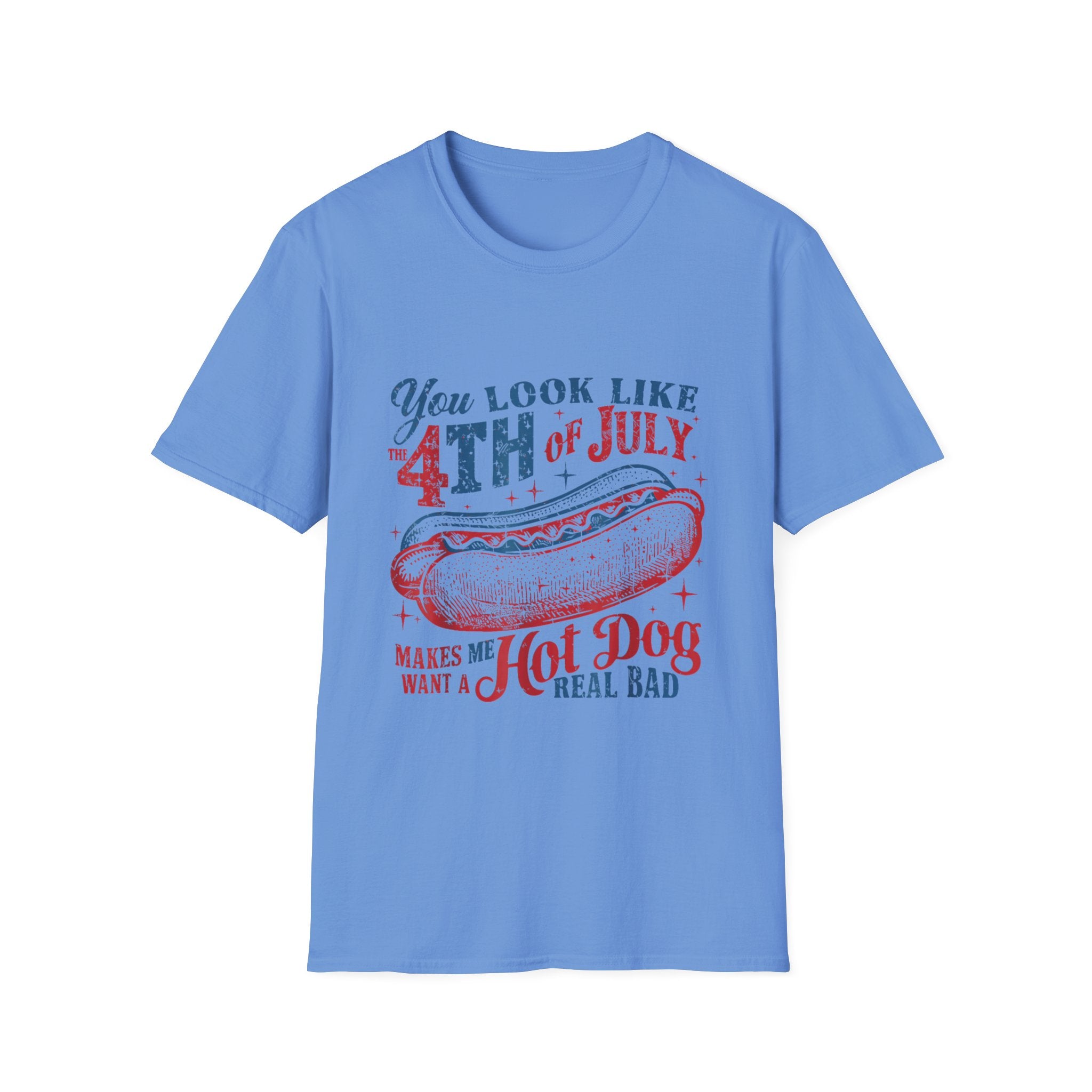 Hot Dog BBQ You Look like the 4th of July T-shirt