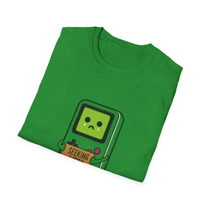Seeking Work Funny Unemployed Retro Gamer T-Shirt