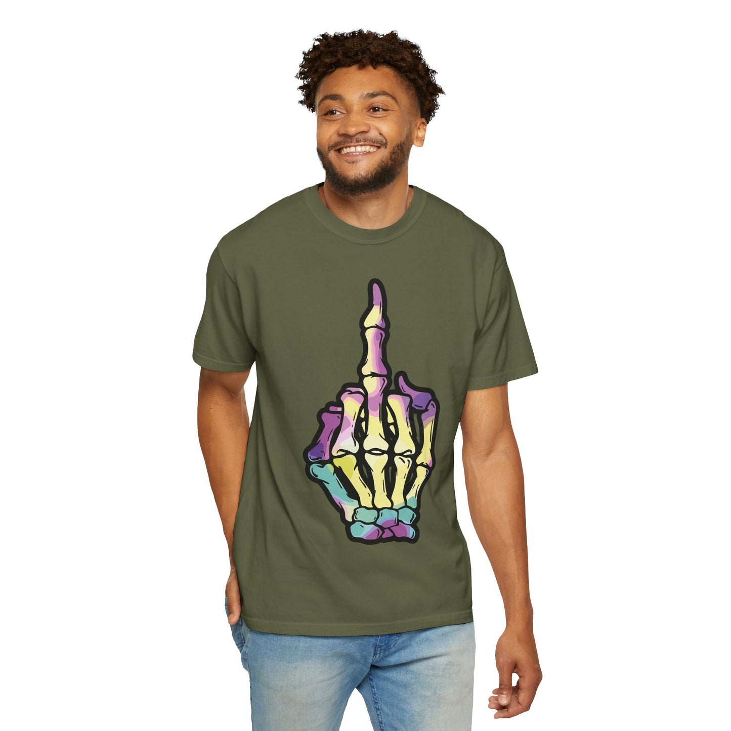 Skeleton Hand F You Streetwear T-shirt