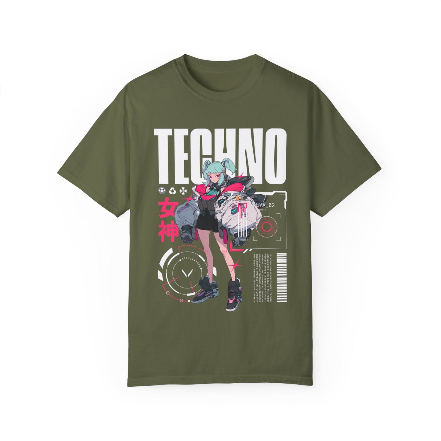 Techno Anime Girl T-shirt