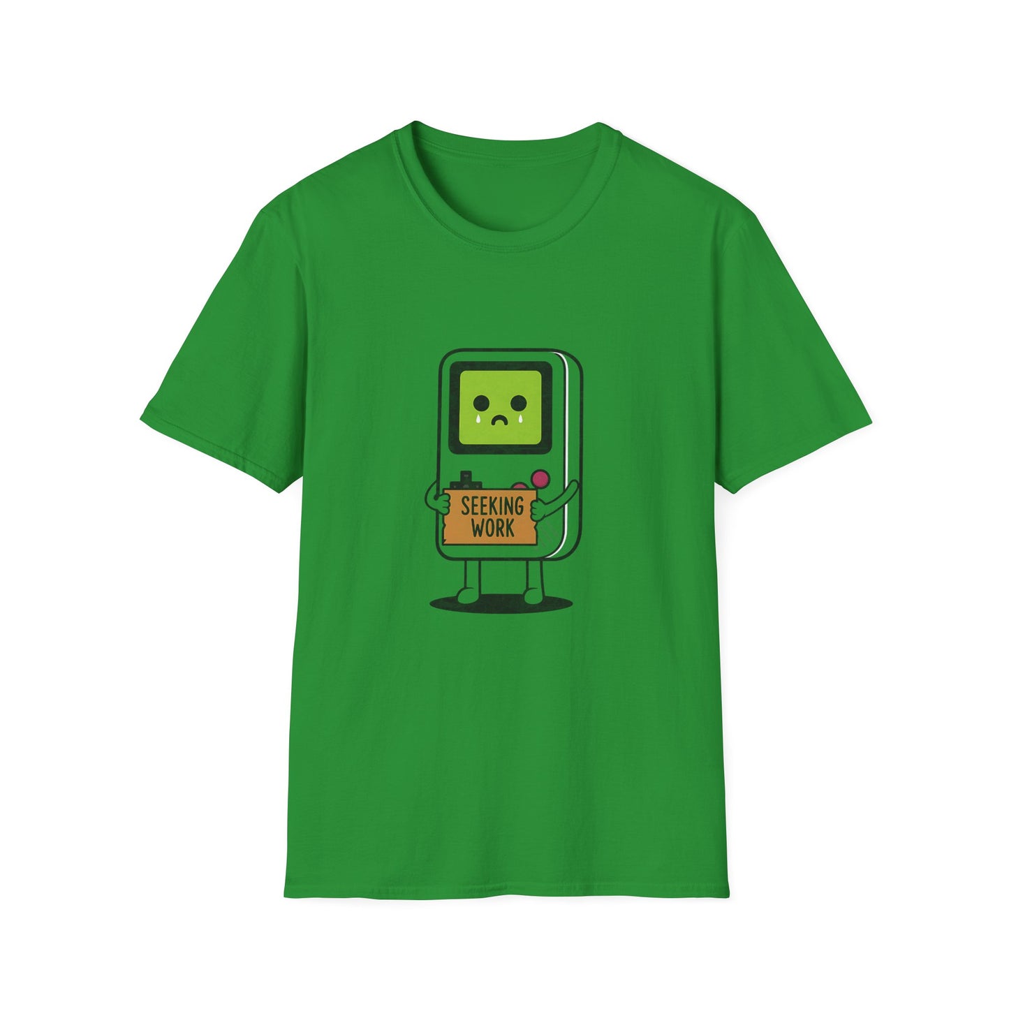Seeking Work Funny Unemployed Retro Gamer T-Shirt