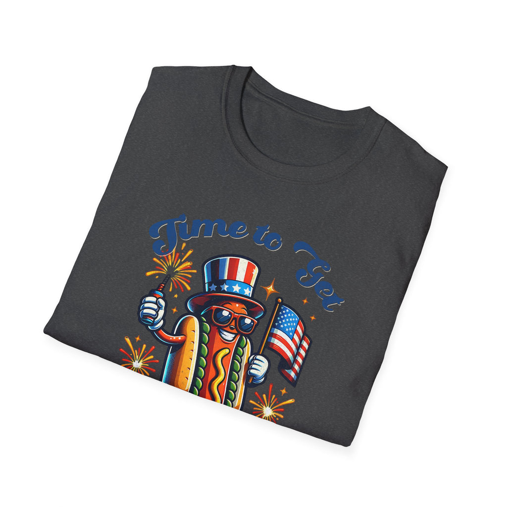 BBQ Hotdogs & Star-Spangled Shenanigans 4th of July T-shirt