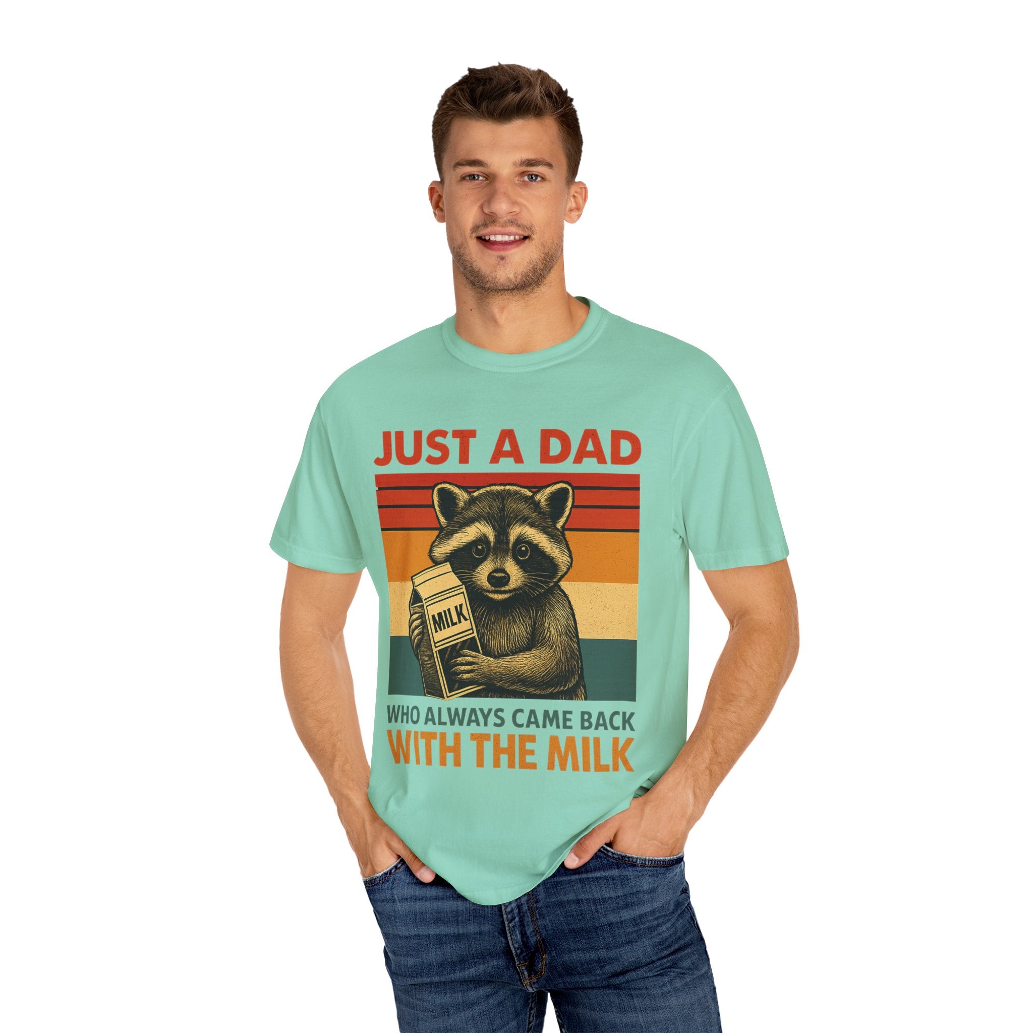 Just a Dad Who Always Came Back with the Milk – Father’s Day T-shirt
