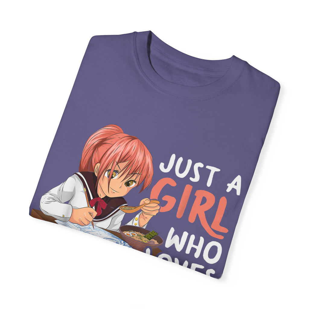 Just a Girl Who Loves Anime, Ramen & Sketching  Anime T-shirt