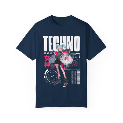 Techno Anime Girl T-shirt