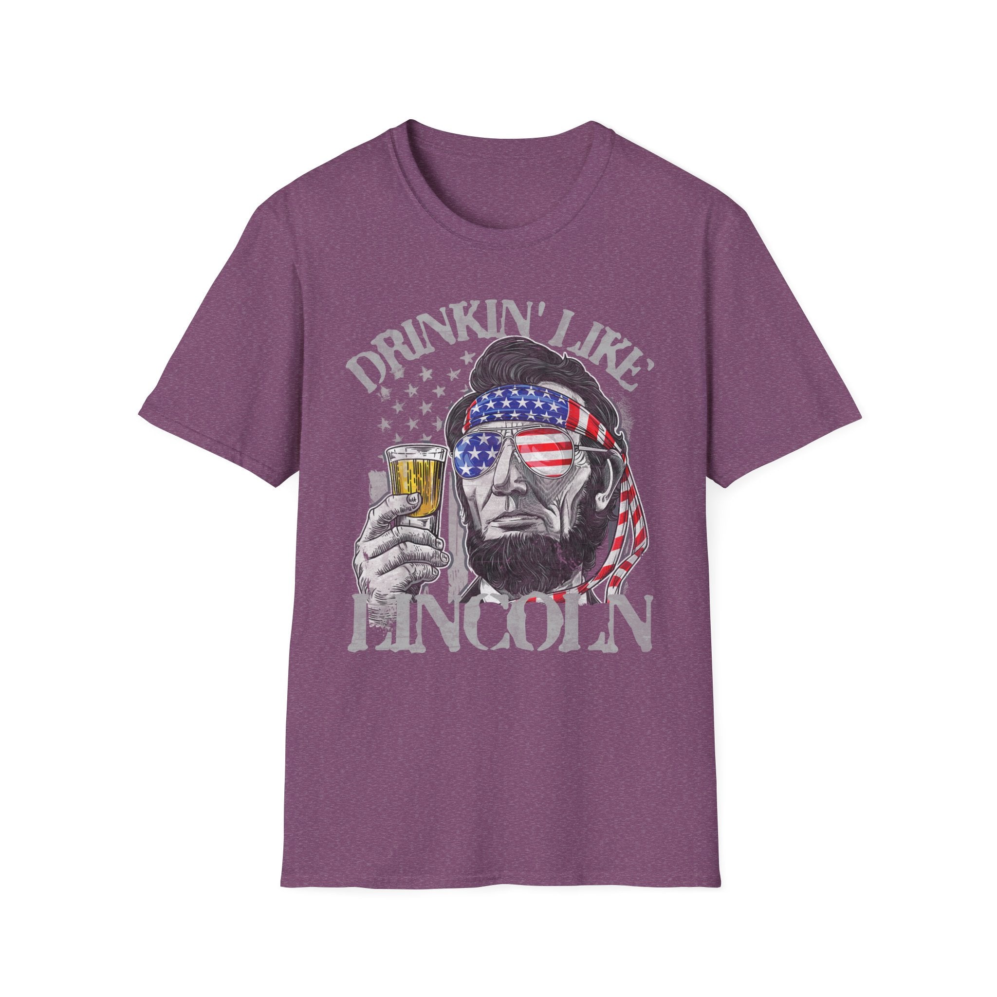 Drinkin' Like Lincoln Beer Drinking 4th of July President T-shirt