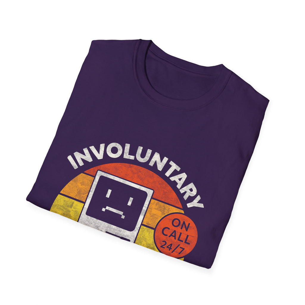 Involuntary Tech Support Funny Retro 80s Computer T-shirt
